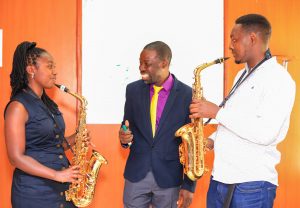 Saxophone lessons in progress